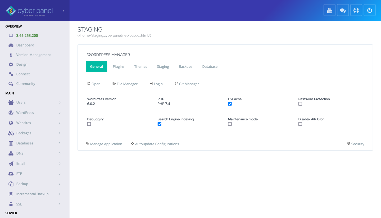 CyberPanel VPS Feature 2